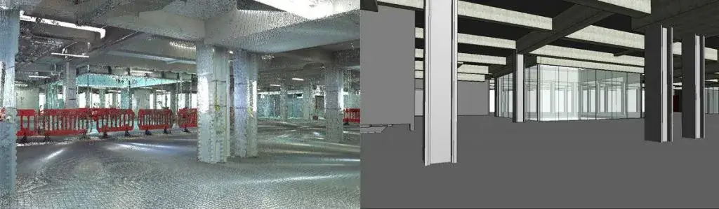 Integrated point cloud to BIM modeling