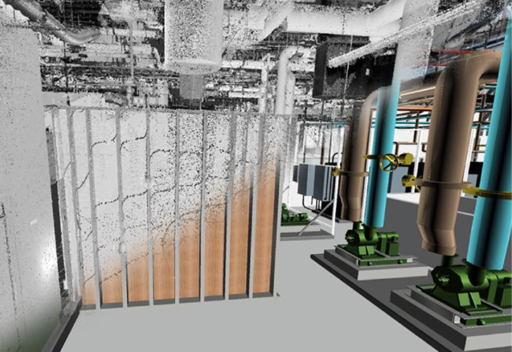 MEP point cloud to BIM modeling
